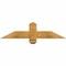Ekena Millwork Eugene Rough Sawn Timber Gable Bracket, Western Red Cedar, 36"W x 9"H x 4"D x 4"F, 6/12 Pitch GBW036X09X0404EUG00RWR - alternate 1